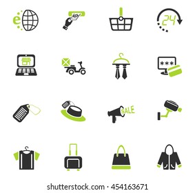 shopping and e-commerce web icons for user interface design