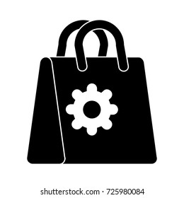 shopping engine gear bag icon