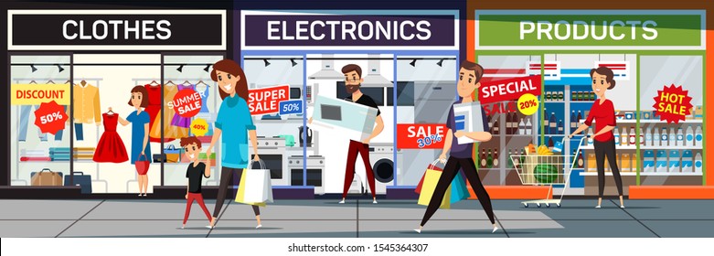 Cartoon Shopping Mall Images Stock Photos Vectors Shutterstock