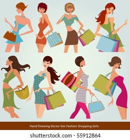 shopping fashion girls