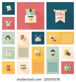 shopping flat app ui background,eps10