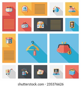 shopping flat app ui background,eps10