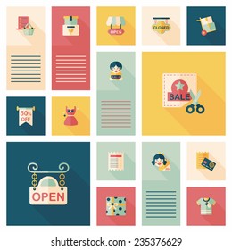 shopping flat app ui background,eps10