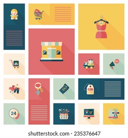 shopping flat app ui background,eps10
