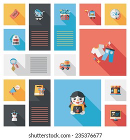 shopping flat app ui background,eps10