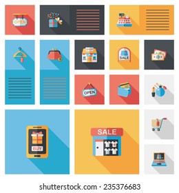 shopping flat app ui background,eps10