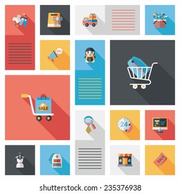 shopping flat app ui background,eps10