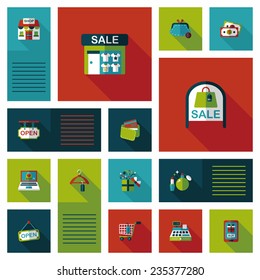shopping flat app ui background,eps10