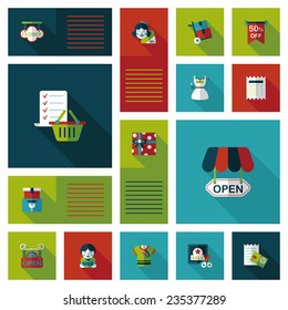 shopping flat app ui background,eps10