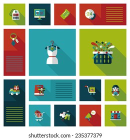 shopping flat app ui background,eps10