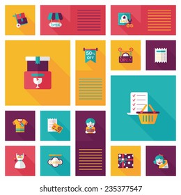 shopping flat app ui background,eps10