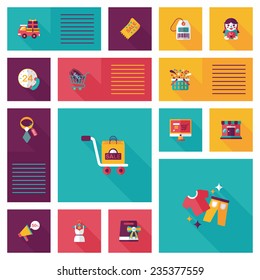 shopping flat app ui background,eps10