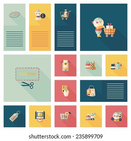 shopping flat app ui background,eps10