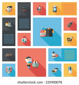 shopping flat app ui background,eps10