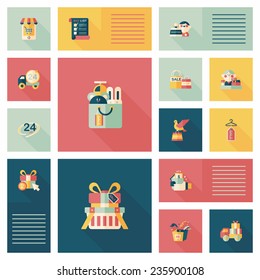 shopping flat app ui background,eps10