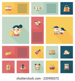 shopping flat app ui background,eps10