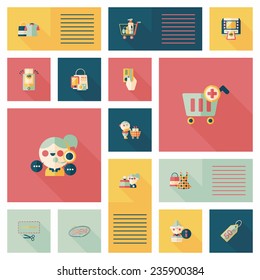shopping flat app ui background,eps10