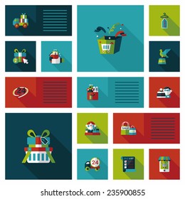 shopping flat app ui background,eps10