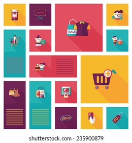 shopping flat app ui background,eps10