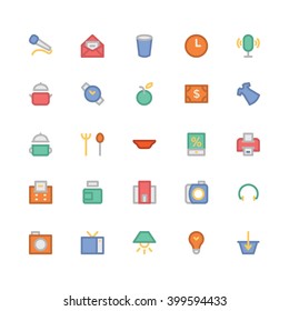 Shopping flat bold Vector icon 5