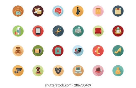 Shopping Flat Colored Icons 2 