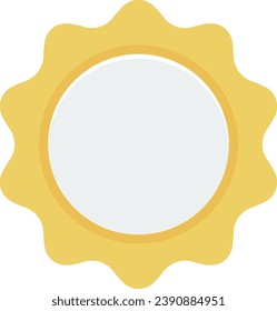 shopping flat design icon bagde