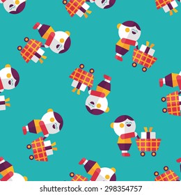 shopping flat icon,eps10 seamless pattern background