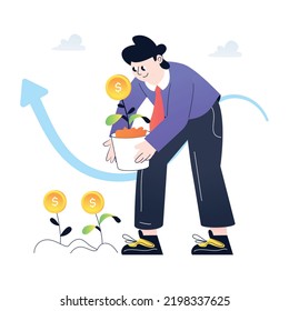 A shopping flat vector design 