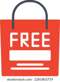 Shopping free Vector Icon Flat Style