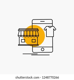 shopping, garments, buy, online, shop Line Icon