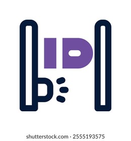 shopping gate icon. vector dual tone icon for your website, mobile, presentation, and logo design.