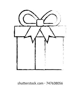 shopping gift box online button icon
