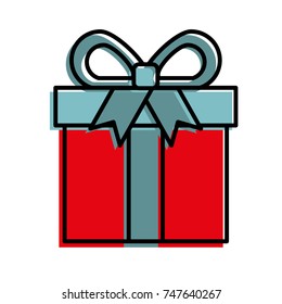 shopping gift box online button icon