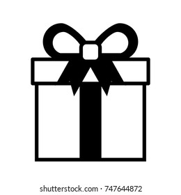 shopping gift box online button icon