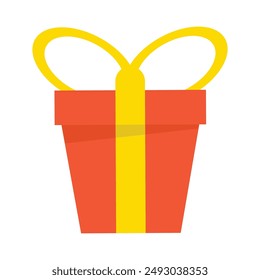 Shopping gift boxes icon isolated, Colorful hand drawn christmas gift.