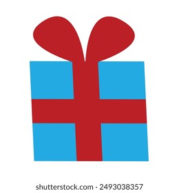 Shopping gift boxes icon isolated, Colorful hand drawn christmas gift.