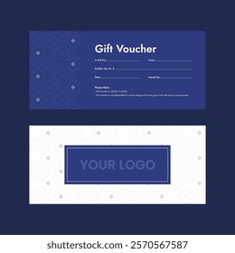 Shopping gift card template, vector illustration, voucher layout, front and back, voucher, gift certificate, coupon template, gift voucher, Template, discount coupon, ready-to-use, print-ready