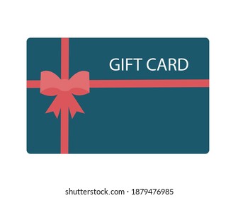 shopping gift card vector illustration