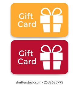 Shopping Gift card. Vector illustration. Design concept for gift coupon, voucher, ticket.
