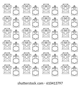 Shopping and gifts background icon vector illustration graphic design