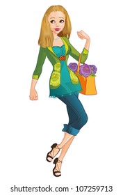Shopping girl