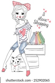 shopping girl