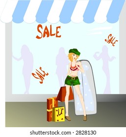 Shopping girl