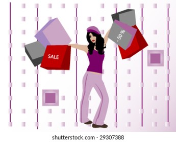 Shopping girl