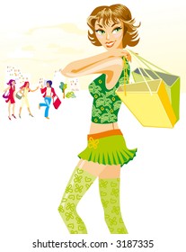 Shopping girl
