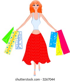 shopping girl