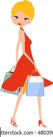 shopping girl