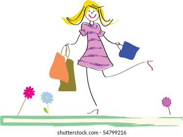 shopping girl