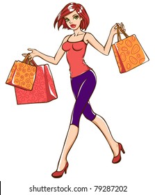 Shopping girl
