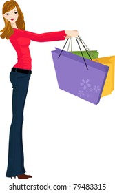 Shopping girl